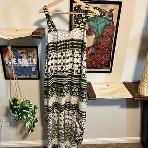 Grey and white tie dye dress